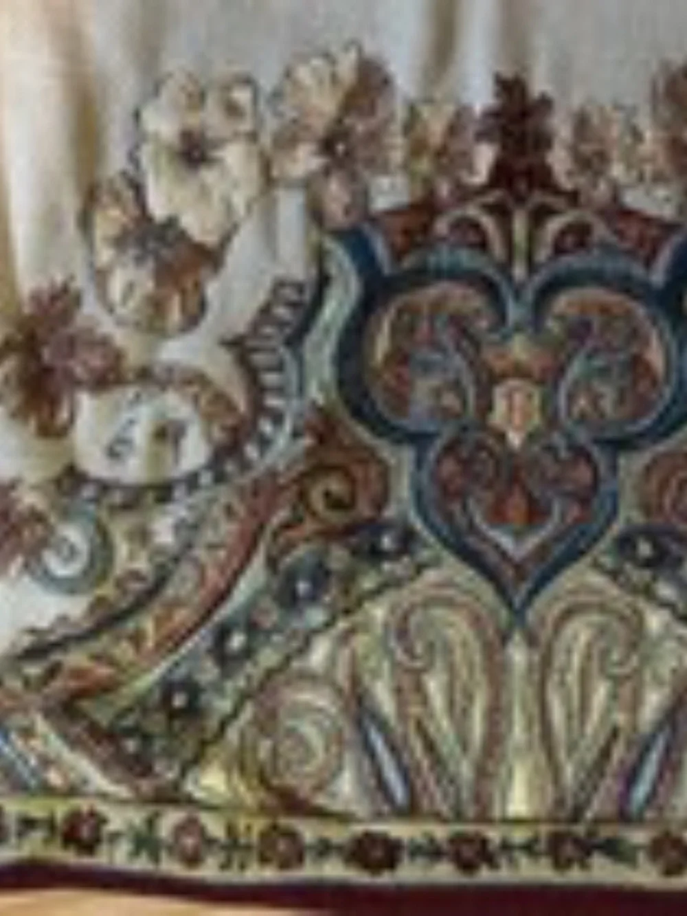 Soft Surroundings Tapestry Pillow Shams Set of 2 Floral Paisley